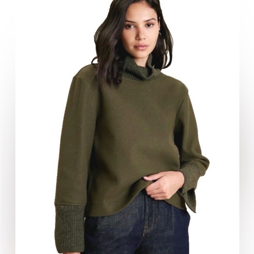 Banana‎ Republic Olive Cowl Neck Sweater